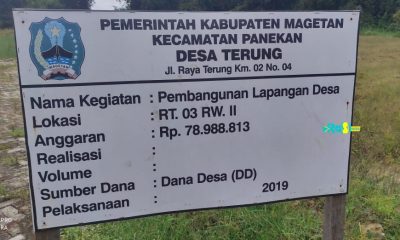 Begini Kondisi Lapangan Voli Di Desa Terung Yang Dikeluhkan Pemuda