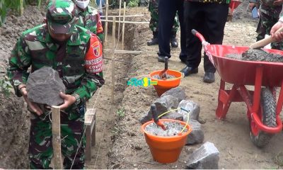 TMMD ke 111 Di Gonggang, TNI Akan Bangun Jalan Sepanjang 1.550 meter dan 500 Meter Talut Irigasi.