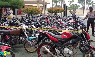 Polres Magetan Amankan Puluhan Motor Berknalpot Brong