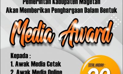 Gelar Media Award, Pemkab Magetan Berharap Sinergitas Antara Media Dengan Program Pemerintah.