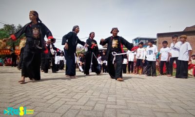 Lestarikan Reyog Ponorogo Gagrak Magetan, Ratusan Warga Kampung Singolangu Flashmob Goyang Seregan.