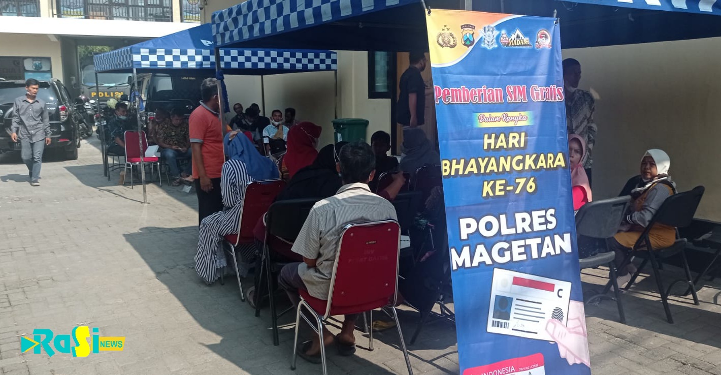 Penyandang Difabel di Magetan Mendapat Sim D Gratis di Hari Bhayangkara ke 76.