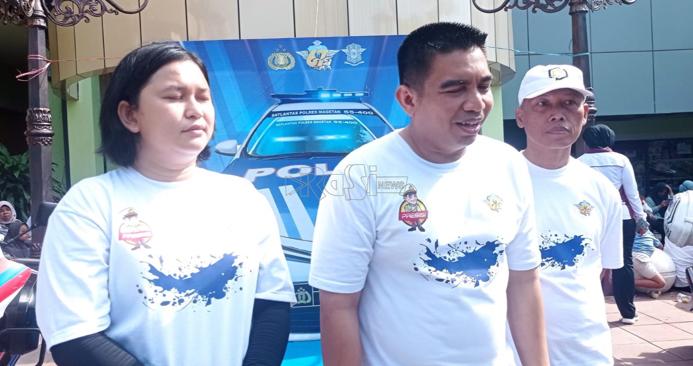Pelanggaran Lalu Lintas Pemotor Tak Pakai Helm Masih Tinggi di Magetan.