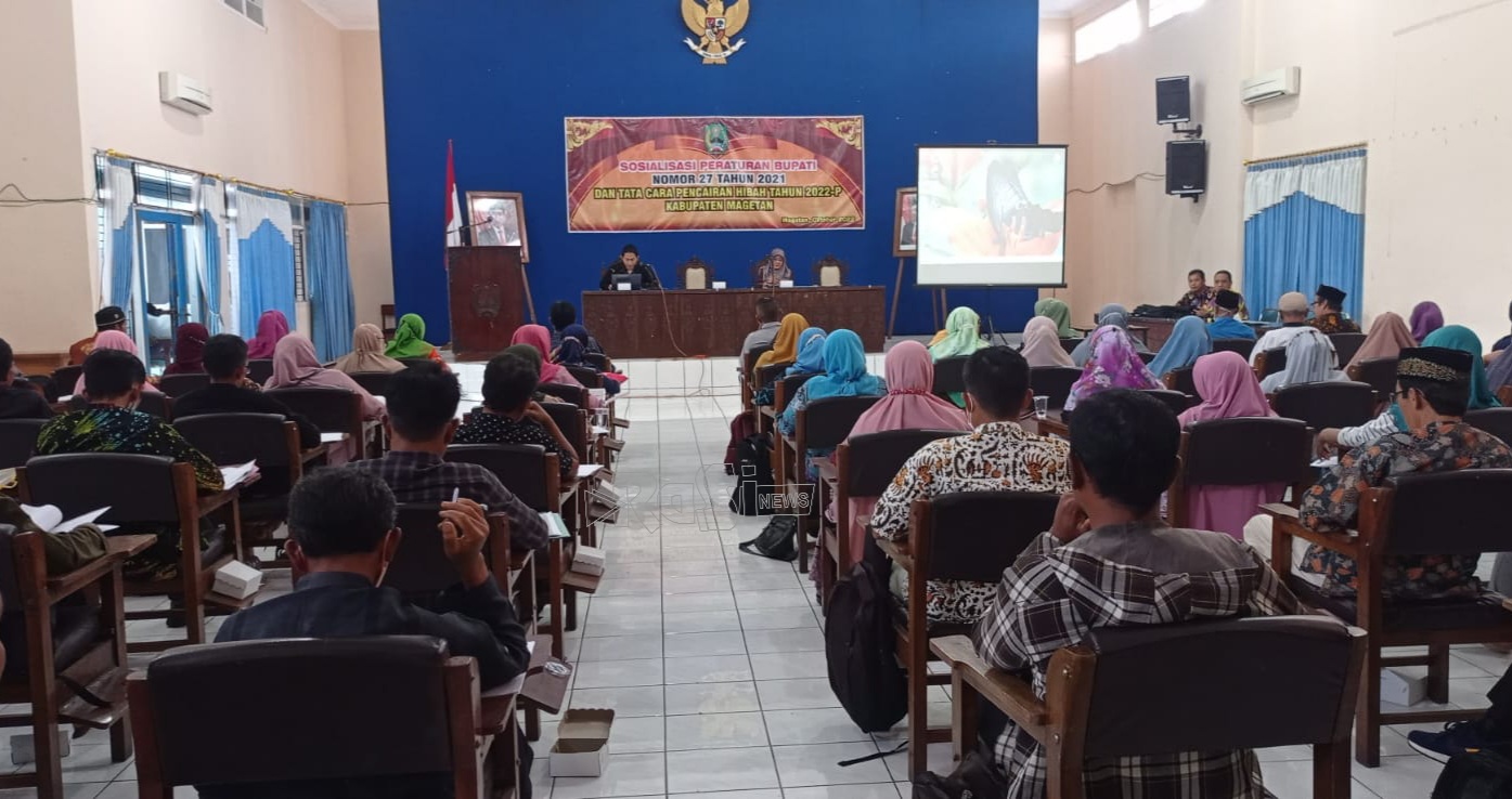 Antisipasi Percepatan Penyaluran 300 Penerima Hibah Sosial, Dinas Sosial Kabupaten Magetan Gelar Sosialisasai Perbup.