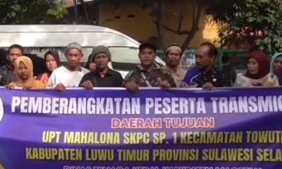 Berangkatkan 5 KK, Masih Ada 200 Kk Waiting List Program Transmigrasi.