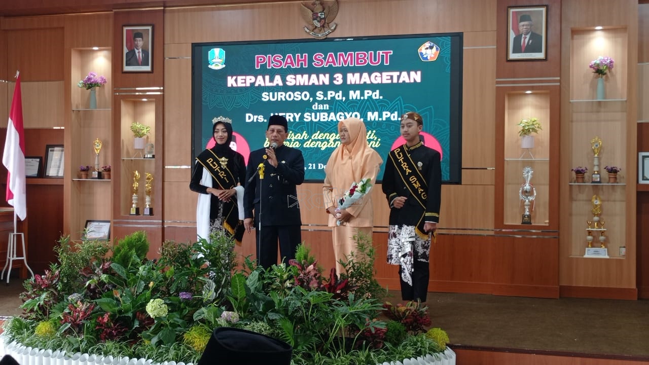Dari Pisah Sambut Kepala SMAN 3 Magetan, Tingkatkan Prestasi Butuh Sinergi Semua Fihak.
