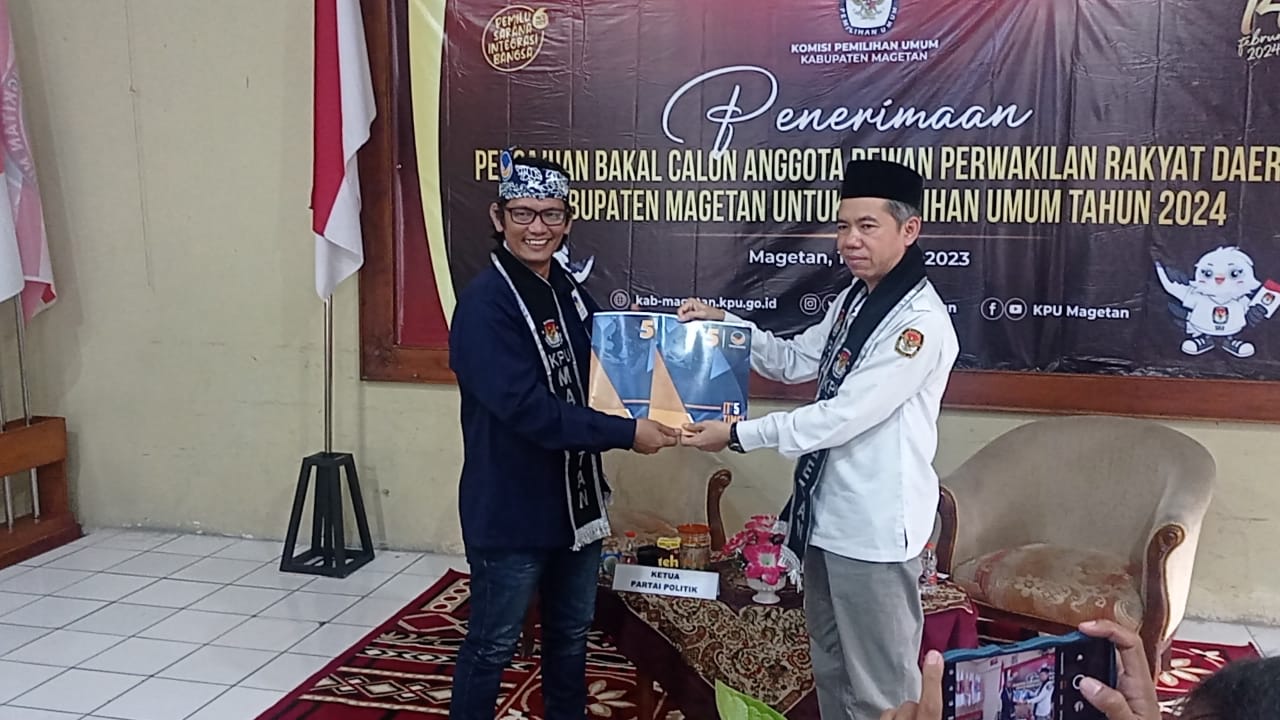 Partai Nasdem Jadi Pendaftar Pertama Bacaleg Pemilu 2024 di Magetan.