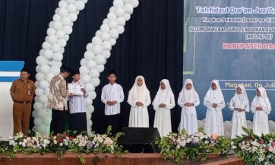 Wisuda Akbar Magetan Menghafal Tahfidzul Qur'an Jus Amma Bil Ghoib tingkat sekolah Dasar se Kabupaten Magetan, Wisuda 402 Siswa.