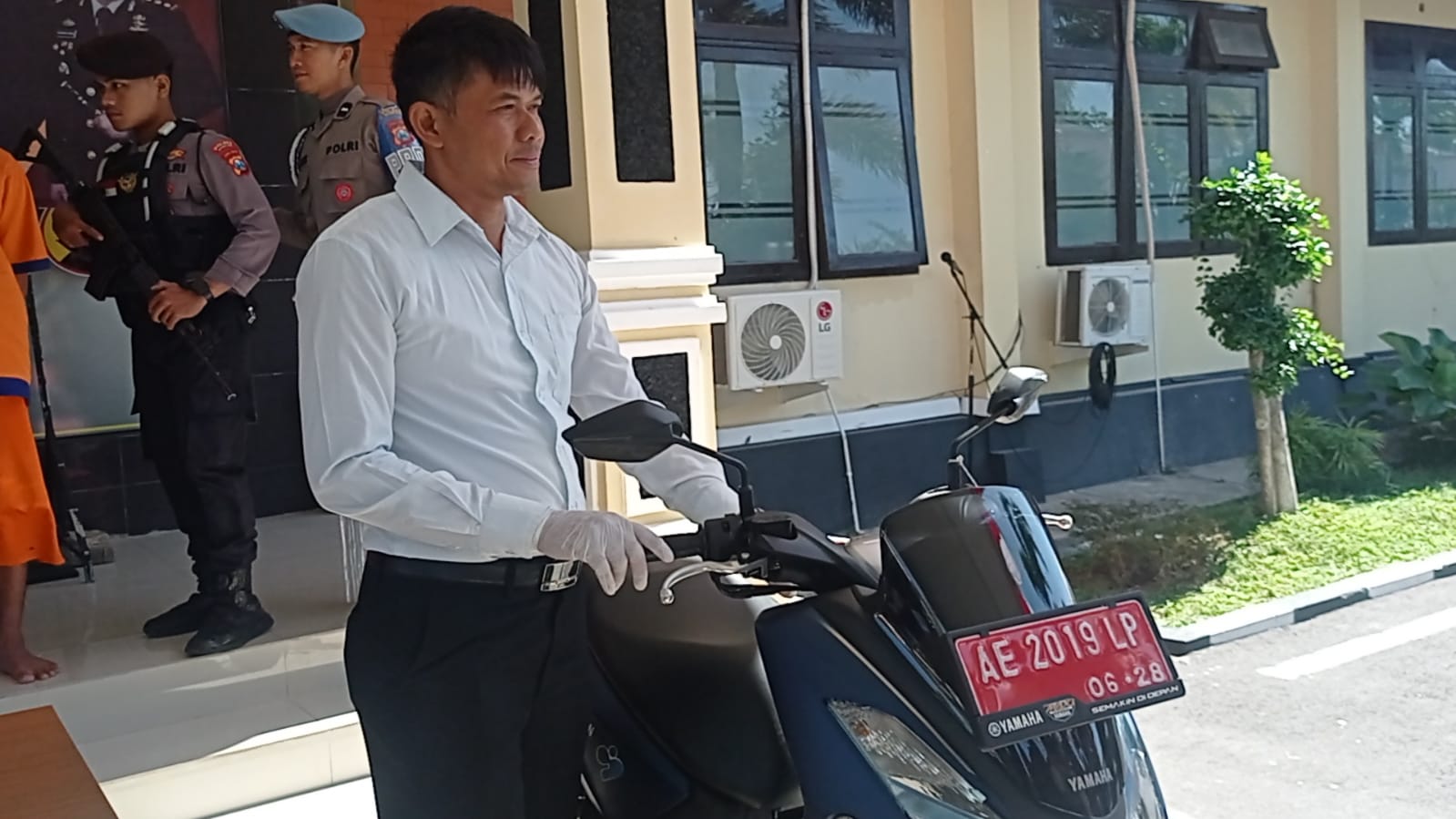 Polres Magetan Amankan Motor Plat Merah Yang Digunakan Mengambil Sabu.