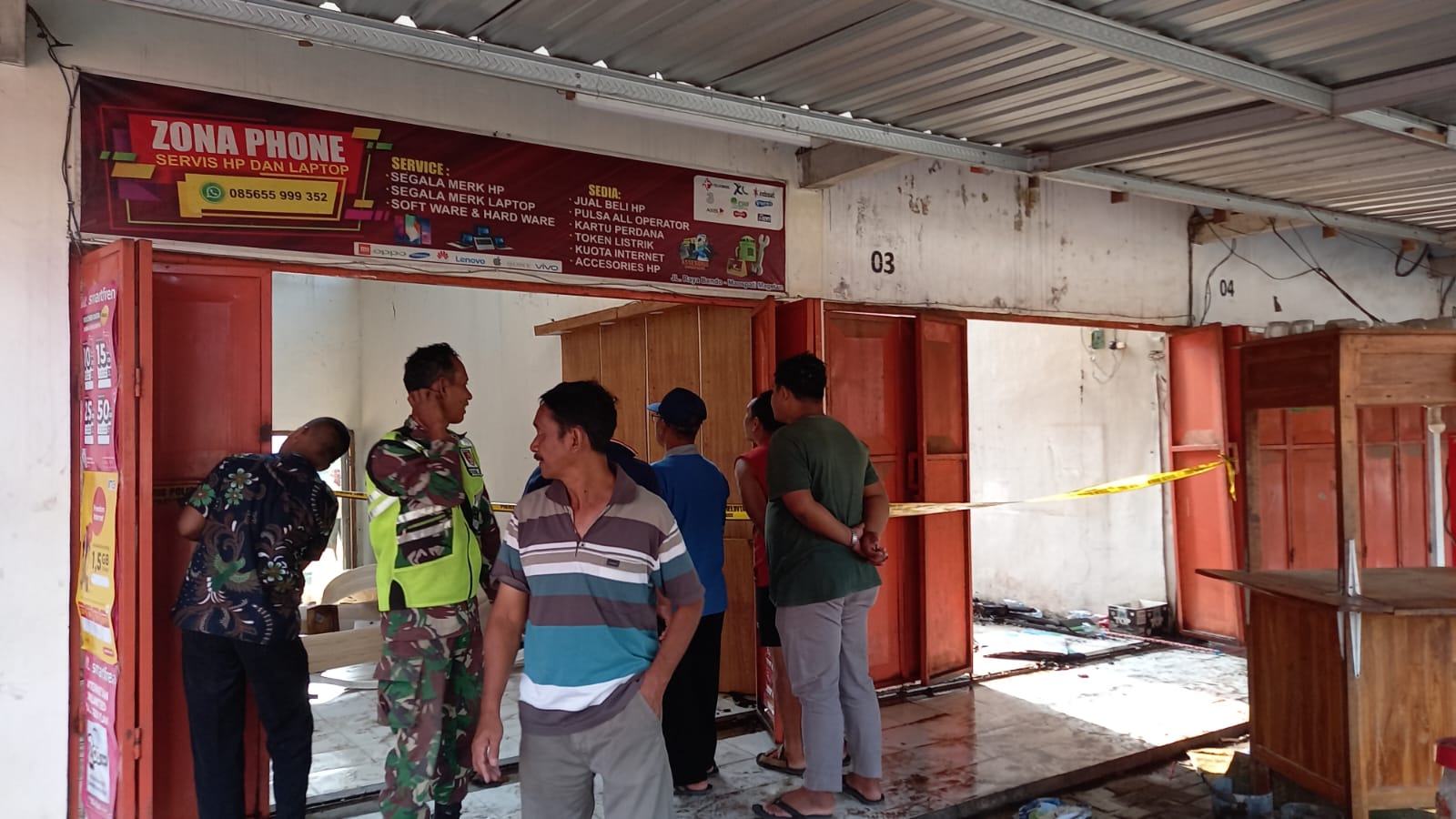Diduga Lupa Matikan Kompor, Angkringan Yang Sudah Tutup di Pasar Bendo Tiba Tiba Terbakar.