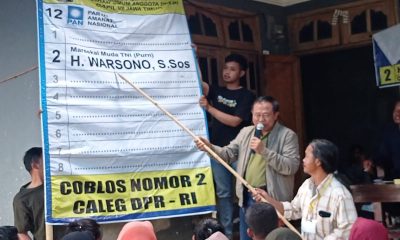 Ribuan Warga Desa Pacalan Kecamatan Plaosan Sambut Jenderal Kelahiran Magetan Yang Nyaleg DPR RI.