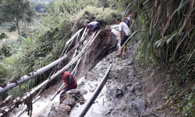 Saluran Irigasi Di Desa Dadi Jebol, 15 Rumah Warga Terdampak Banjir Belasan Sambungan Pipa Air 4 Desa Terdampak.