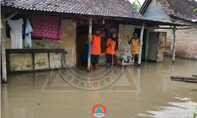Puluhan Rumah Warga di 14 RT Terendam Banjir Setelah Sehari Semalam Magetan Diguyur Hujan.