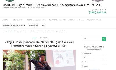 Website rsud.magetan.go.id Raih Penghargaan Terbaik I Media Award Dinas KOminfo Magetan.