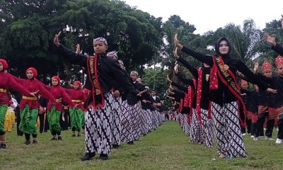 2024 Siswa SD dan SMP di Magetan Menari Massal, Sampaikan Pesan Kebhinekaan.
