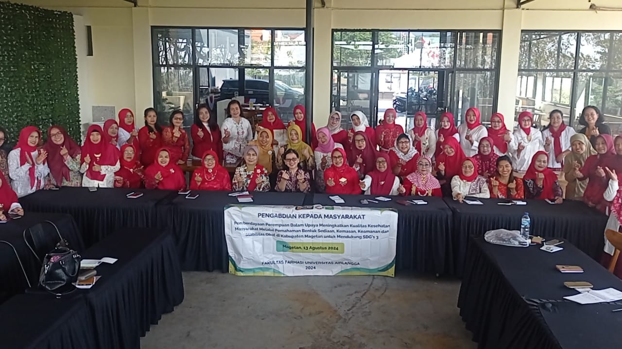 Tingkatkan Pengetahuan dan Waspada Terhadap Obat, Unair Berikan Pelatihan Kepada Anggota GOW.