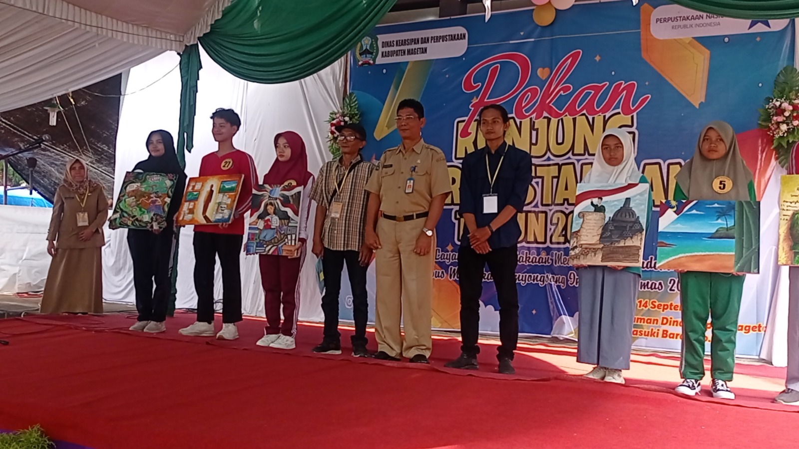Peringati Pekan Kunjung Perpustakaan, Arpus Magetan Klaim Adanya Peningkatan Kunjungan Perpus Oleh Generasi Muda.