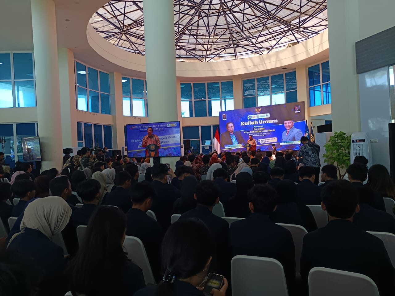 SBY Ajak Mahasiswa UNESA Jadi Bagian dari Solusi dan Masa Depan Bangsa