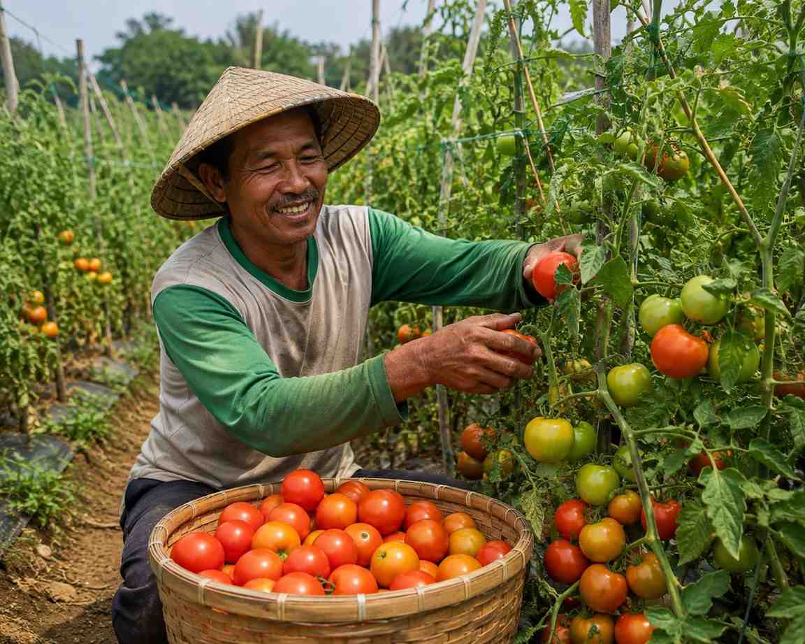 Panen Tomat di Magetan Melimpah, Harga Justru Anjlok Rp 1.500 Per Kilogram