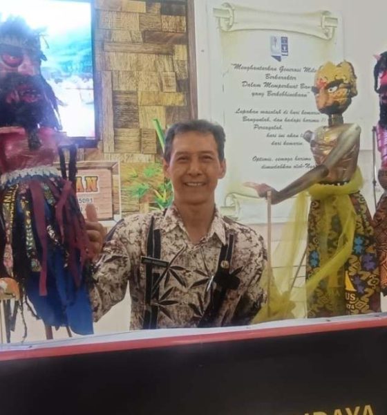 Mengenal Wayang Ebes, dari Sampah Plastik Siswa SMPN 1 Magetan.