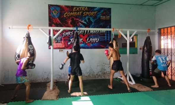 Siswa Smk Pgri Magetan Salurkan Energi Lewat Ekstrakurikuler Muay Thai