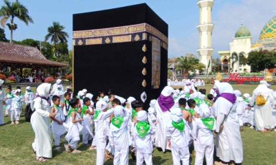 1.300 Anak TK/RA se-Magetan Ikuti Manasik Haji, Ayam Geprek Sa’i Siapkan Konsumsi