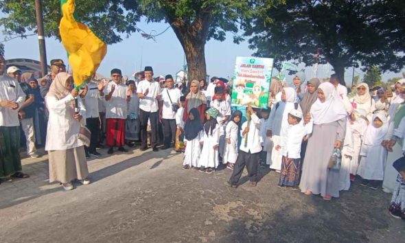Ribuan Siswa Madrasah di Bendo Magetan Ikuti Jalan Sehat Peringati Hari Santri 2026