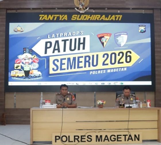 Jelang Operasi Patuh Semeru 2026, Polres Magetan Gelar Latihan Pra Operasi untuk Tingkatkan Kesiapan Personel