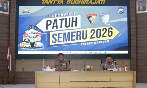Jelang Operasi Patuh Semeru 2026, Polres Magetan Gelar Latihan Pra Operasi untuk Tingkatkan Kesiapan Personel